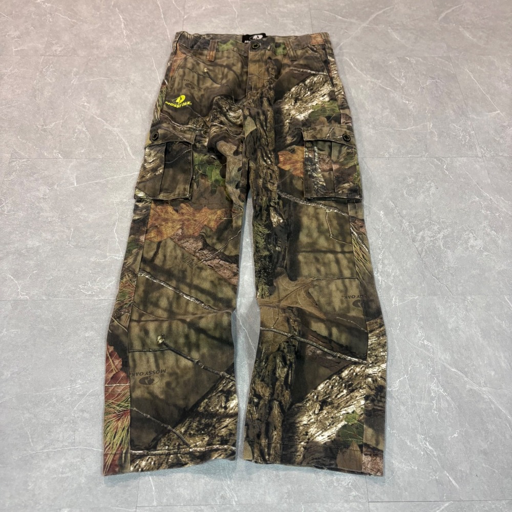 Mossy Oak Kids XL 14/16 Camo Cargo Pants Break-Up Infinity Hunting Trousers